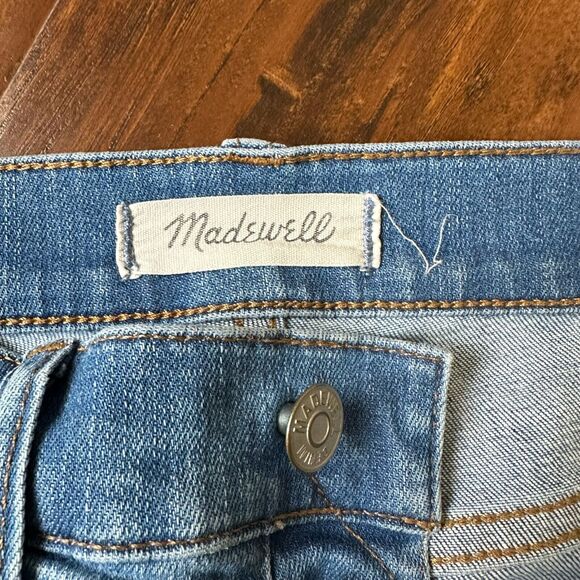 MADEWELL Cali Demi-Boot Jeans Chewed-Hem Edition Exposed Buttons #G0997 - Picture 10 of 15